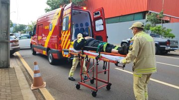 Motociclista fica ferido em acidente no Coqueiral