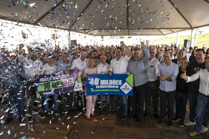 Governador anuncia R$ 10,8 milhões em novas obras e maquinários para Paiçandu