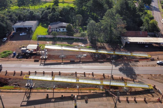 Pitanga terá interdição de rodovia na quarta para avanço em obra de nova passarela