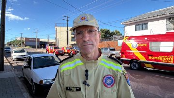 "Teve um TCE por não estar usando o equipamento de segurança", diz oficial dos bombeiros