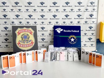 Receita Federal apreende mais de R$ 300 mil em celulares durante operação em Cascavel