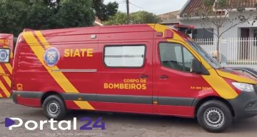 Siate atende vítima de queda de altura no bairro Parque São Paulo, em Cascavel