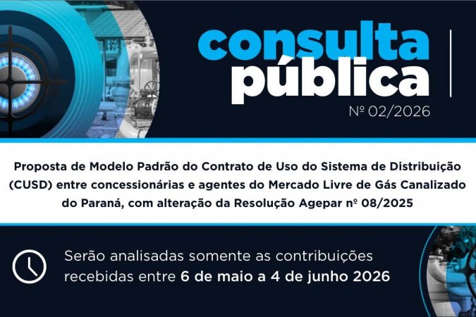 Agepar abre consulta pública para aprimorar modelo do Contrato de Uso do Sistema de Distribuição
