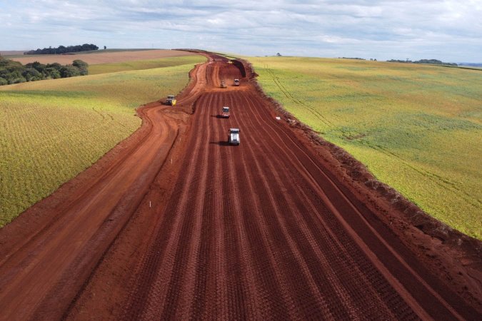 Novo Contorno Noroeste de Pato Branco tem avanços nos serviços de terraplenagem
