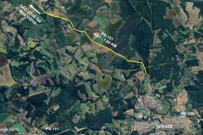 Pavimentação da PR-151 entre Sengés e São José da Boa Vista tem vencedor