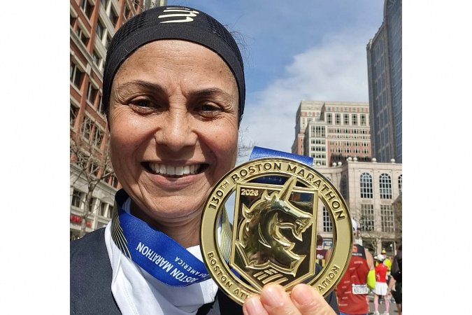 Servidora do Estado completa Maratona de Boston, uma das mais exigentes do mundo
