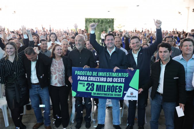 Governador anuncia investimentos de R$ 23,3 milhões para Cruzeiro do Oeste