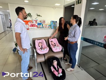 Alunos de Medicina da Unipar arrecadam fraldas para trigêmeas nascidas na Norospar