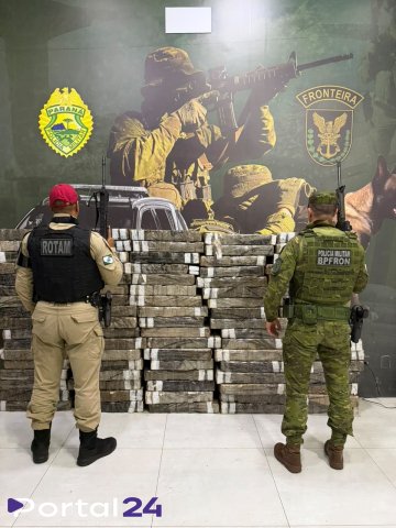 Apreensão de 1 tonelada de maconha mobiliza forças policiais na PR-323