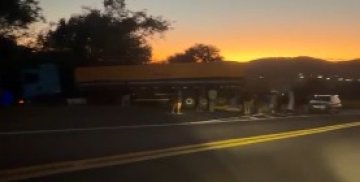 Caminhão sofre acidente na BR-277 em Nova Laranjeiras