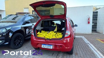 Casal é preso com drogas na BR-163 enquanto seguia para Curitiba