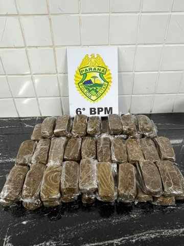 Choque apreende 6,6 quilos de haxixe marroquino em Cascavel