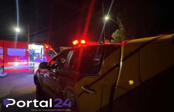 Colisão entre carro e bicicleta deixa casal ferido no bairro Floresta, em Cascavel