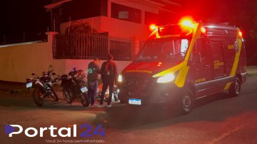 Colisão entre motocicletas deixa mulher ferida em Cascavel