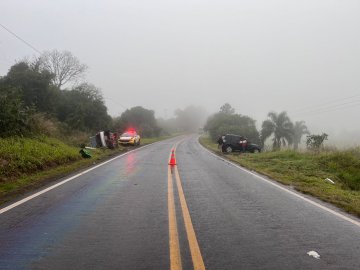 Colisão na PR-471 deixa três pessoas feridas em Catanduvas