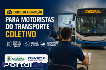 Curso reforça capacitação de motoristas do transporte coletivo em Cascavel