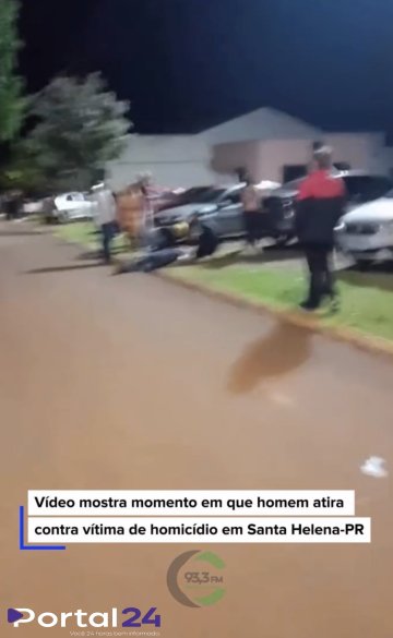 Filmagem flagra momento de tentativa de homicídio em Santa Helena