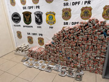 Forças de segurança apreendem 319 kg de maconha e prendem suspeito após perseguição na BR-376
