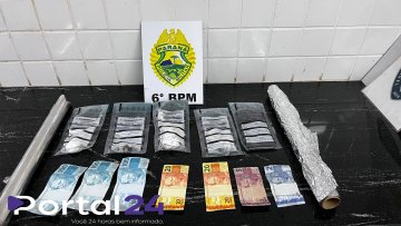 Homem é preso por tráfico de drogas na BR-163, em Santa Lúcia