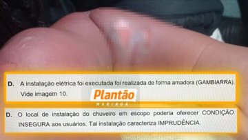 Laudo aponta ligação elétrica irregular em chuveiro de CMEI onde bebê sofreu queimaduras em Sarandi