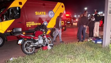 Motociclista fica ferido após acidente na BR-369