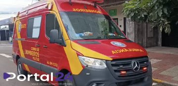Motociclista fica ferido após batida com ônibus no Centro de Cascavel
