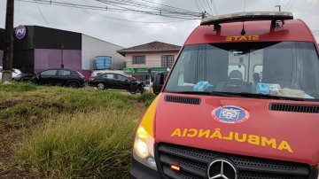 Motociclista fica ferido em acidente na região norte de Cascavel