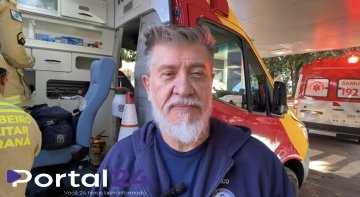Objeto atinge trabalhador em escada e provoca queda com fratura no Bairro Tropical