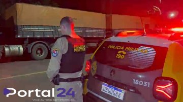 Motorista é preso suspeito de desviar carga de soja que seguia para o Porto de Paranaguá, em Cascavel