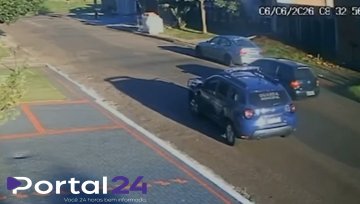Perseguição em alta velocidade é flagrada por câmeras em Cascavel