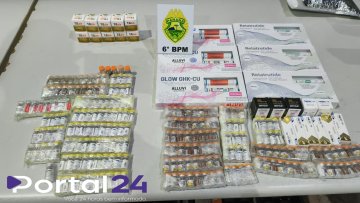PM apreende cigarros contrabandeados e medicamentos na rodoviária de Cascavel