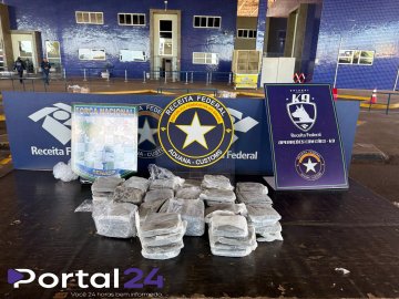 Receita Federal apreende mais de 17 kg de haxixe na Ponte da Amizade