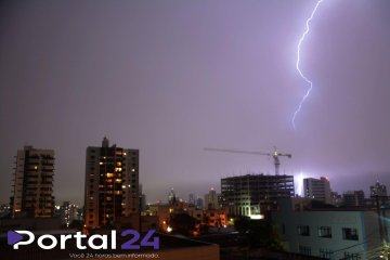 Tempestades intensas elevam número de descargas elétricas em municípios do Paraná
