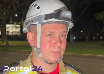 Tenente do Corpo de Bombeiros fala sobre acidente em que motorista fugiu após atingir motocicleta em Cascavel