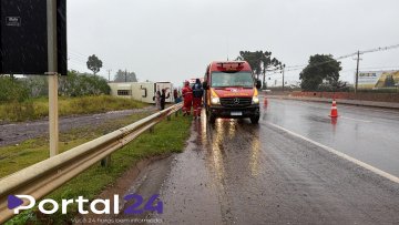 Três vítimas permanecem em estado grave após acidente com ônibus na BR-277 em Cascavel
