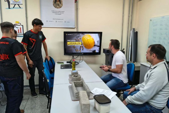 Projeto criado por estudantes da rede estadual pode virar produto para a construção civil 