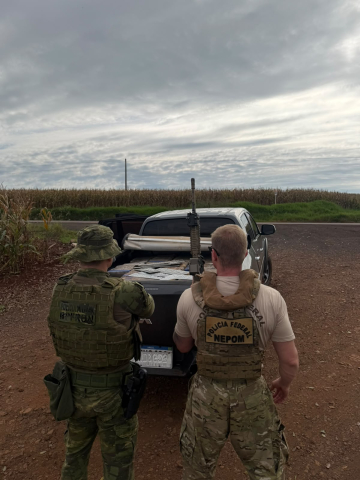 Ação integrada da Polícia Federal e BPFRON apreende mais de uma tonelada de maconha em Terra Boa