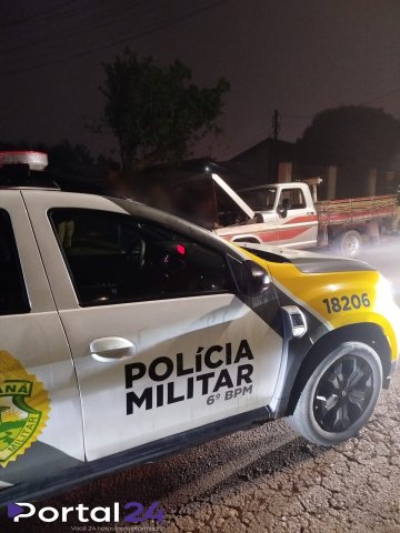 Caminhonete furtada é recuperada pela Polícia Militar poucas horas após o crime em Cascavel
