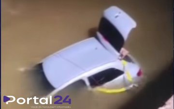 Carro cai de ponte em Rio Bonito do Iguaçu e criança está desaparecida