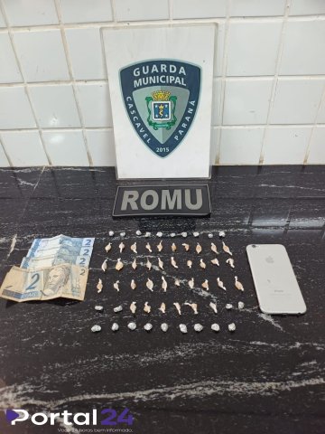 Homem é preso após Guarda Municipal encontrar 59 porções de crack durante atendimento de briga em Cascavel