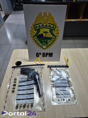 Homem é preso por porte ilegal de arma de fogo após denúncia em Três Barras do Paraná