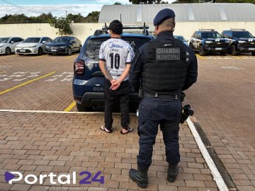 Homem procurado por tráfico de drogas é preso pela Guarda Municipal em Cascavel
