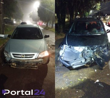 Motorista embriagado é preso após acidente no Bairro Guarujá, em Cascavel; mulher sem CNH também é encaminhada