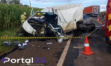 Motorista morre em colisão frontal na PR-466, em Ivaiporã