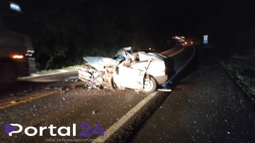 Motorista morre em grave acidente na BR-277 em Nova Laranjeiras