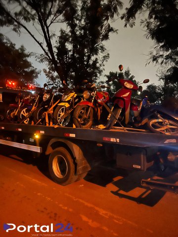 Operação de trânsito do GOTRAN resulta em 81 autuações e sete motocicletas recolhidas em Cascavel