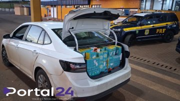 PRF apreende carga de eletrônicos avaliada em R$ 27 mil na BR-277, em Cascavel