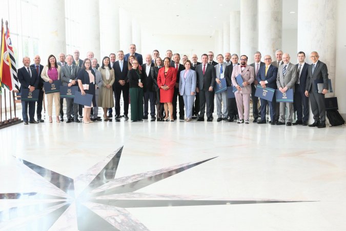 Governador em exercício recebe presidentes dos TJs de todo o Brasil no Palácio Iguaçu