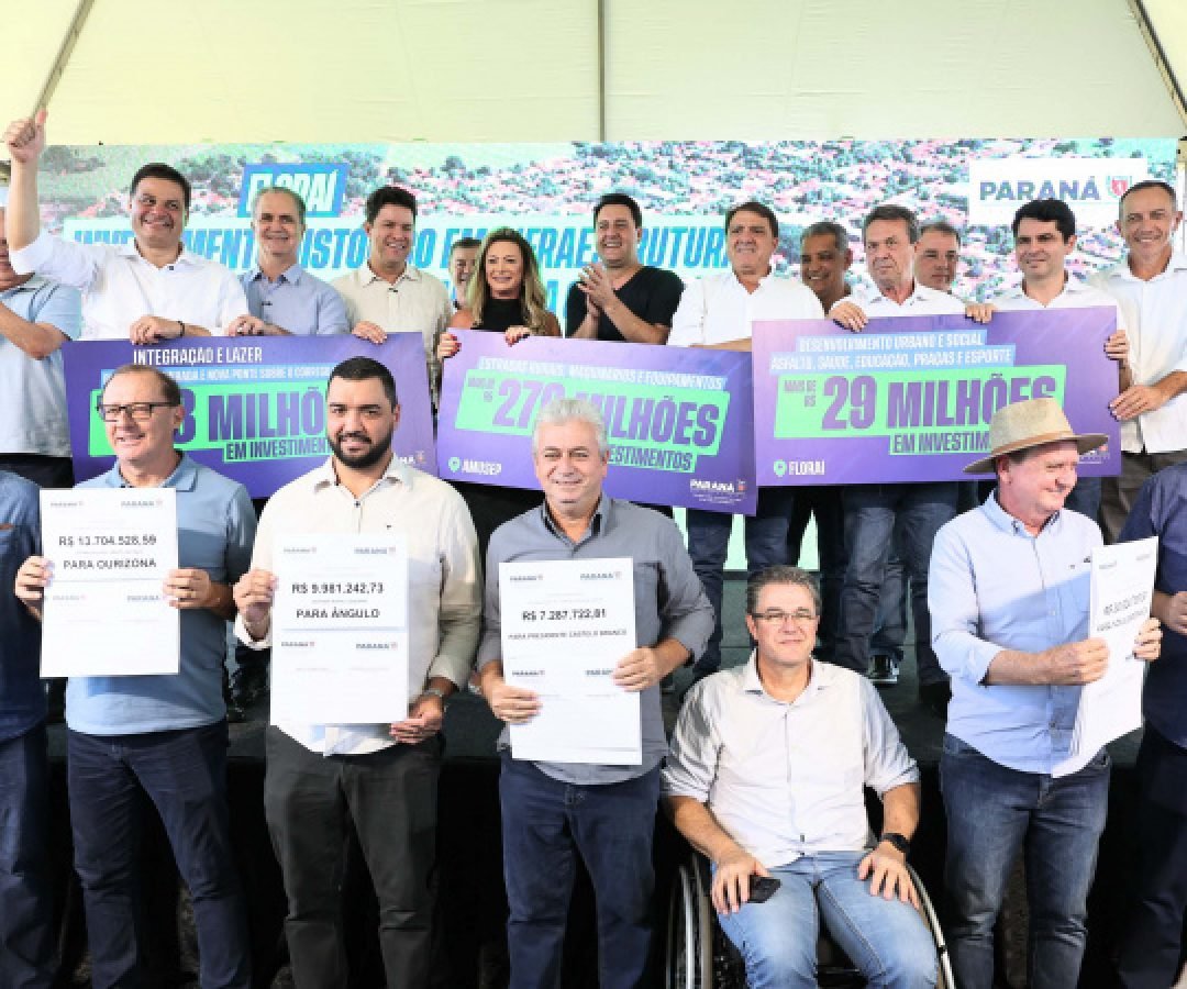 Estado investe R$ 67,6 milhões para melhoria da infraestrutura urbana e rural de Floraí