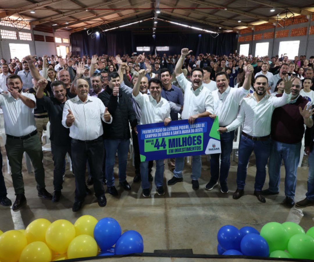 Governador libera R$ 44,3 milhões para pavimentação entre Campina do Simão e Santa Maria do Oeste
